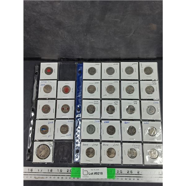 Commemorative Canadian 25 Cents & 1 Dollar Coins - Collectible