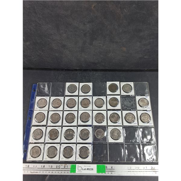 Assorted Canadian 1 Dollar Coins - Collectible