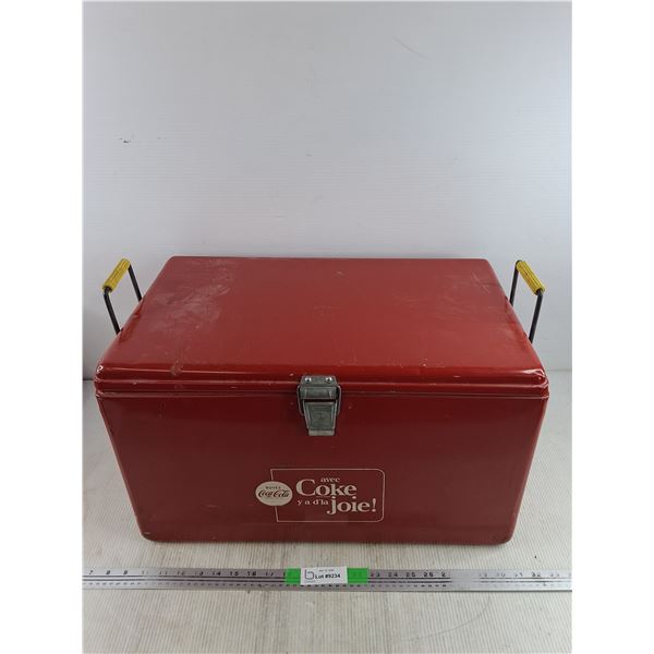 Vintage Coca Cola Cooler 22" x 13" x 13" , PICKUP PREFERRED