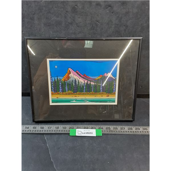 Framed Mountain Print by Mark Sharp, 11" x 14"