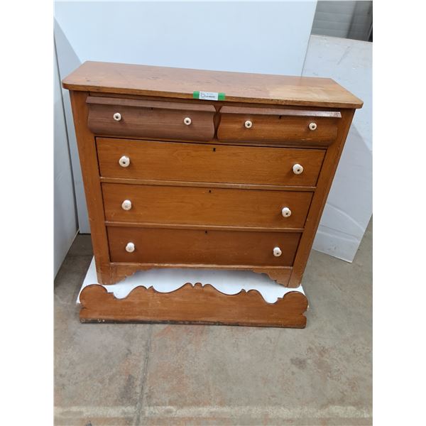 *Antique Cherry Wood Dresser with Artisan Made Porcelain Knobs- Cannot Ship