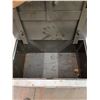 Image 6 : *Vintage Steel Explosive Material Transporting Box, 17" x 27" x 16", Cannot Ship, Dolly Not Included