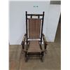 Image 1 : *Antique Wooden Spring Rocking Chair, 20" x 21" x 43", Cannot Ship