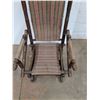 Image 2 : *Antique Wooden Spring Rocking Chair, 20" x 21" x 43", Cannot Ship
