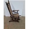 Image 4 : *Antique Wooden Spring Rocking Chair, 20" x 21" x 43", Cannot Ship