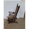 Image 6 : *Antique Wooden Spring Rocking Chair, 20" x 21" x 43", Cannot Ship