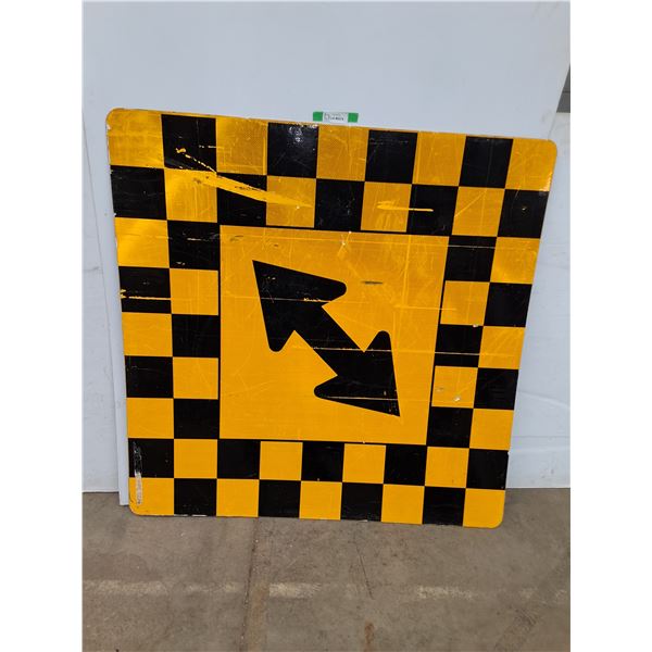*Large 47" x 47" Road Sign, Cannot Ship