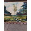 Image 4 : *Vintage Framed Jerry Doell Painting Depicting a Road, Cannot Ship, Measurements In Pics