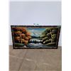 Image 1 : * Vintage Framed Mountain Painting, Measurements In Pics, Cannot Ship