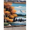 Image 5 : * Vintage Framed Mountain Painting, Measurements In Pics, Cannot Ship