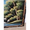 Image 6 : * Vintage Framed Mountain Painting, Measurements In Pics, Cannot Ship