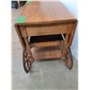 Image 5 : *Vintage Wooden Bar Cart, Cannot Ship, Measurements In Pics