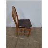 Image 5 : *Vintage Wooden Side Chair w/ Decorative Ornate Stenciled Backrest, Cannot Ship, Needs TLC
