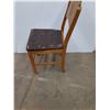 Image 7 : *Vintage Wooden Side Chair w/ Decorative Ornate Stenciled Backrest, Cannot Ship, Needs TLC