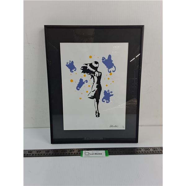 "Butterfly Girl" 11' x 14" Framed Print