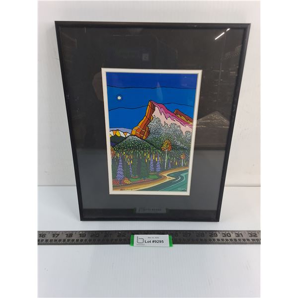 "Colorful Mountain" 11" x 14" Framed Print by Mark Sharp