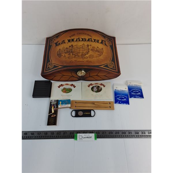 Decorative Cuban Cigar Box w/Contents - Cannot Ship