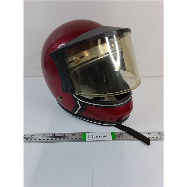Vintage Snowmobile Helmet-Size Medium