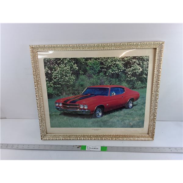 Framed 1970 Chevelle SS-396 Photo 21.25" x 17.5"- Pickup Preferred