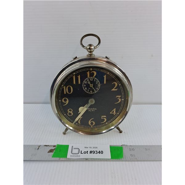 Westclox Metal Desk Clock- As Is