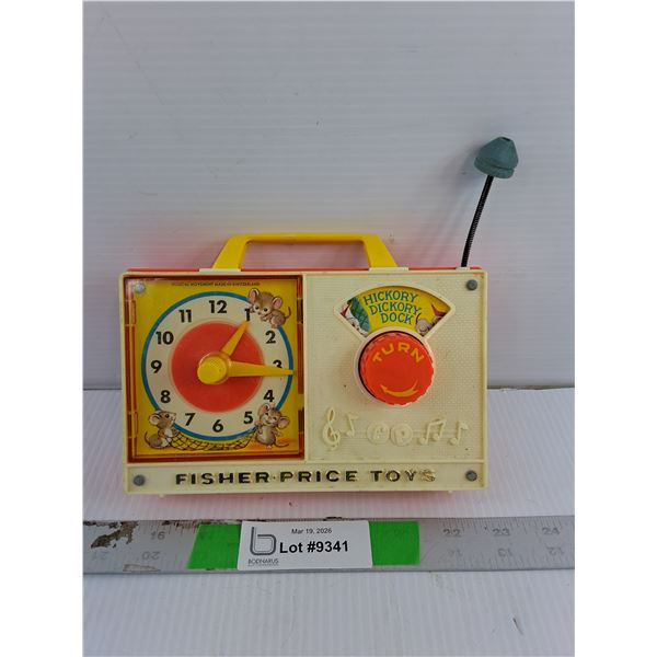 Musical Fisher- Price Toy Clock- Working
