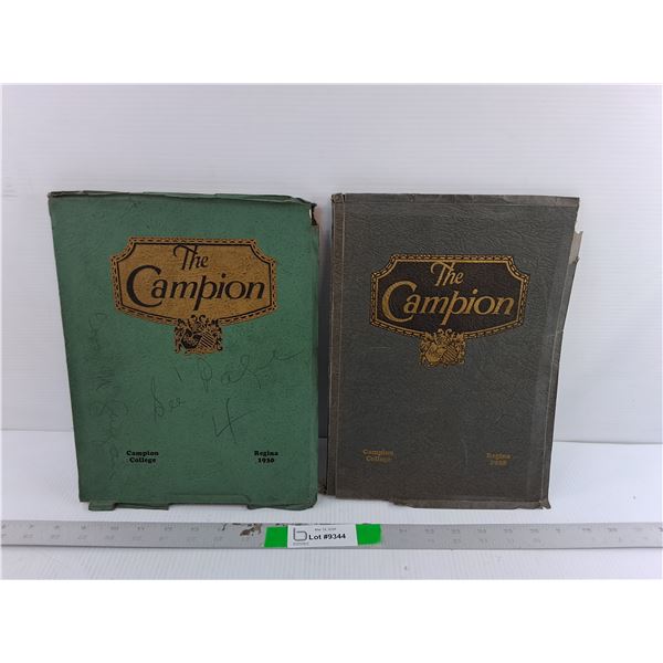 (2) Campion College Yearbooks- 1928 & 1930