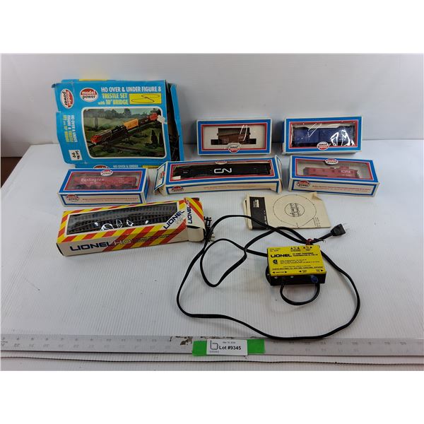 Model Railroad Track, Locomotive/Cars, Hobby Transformer