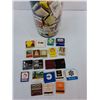 Image 3 : Glass Jar 10" & Collector Matchboxes- Firelli, Husky, Comfort Inn, Misc. Cannot Ship