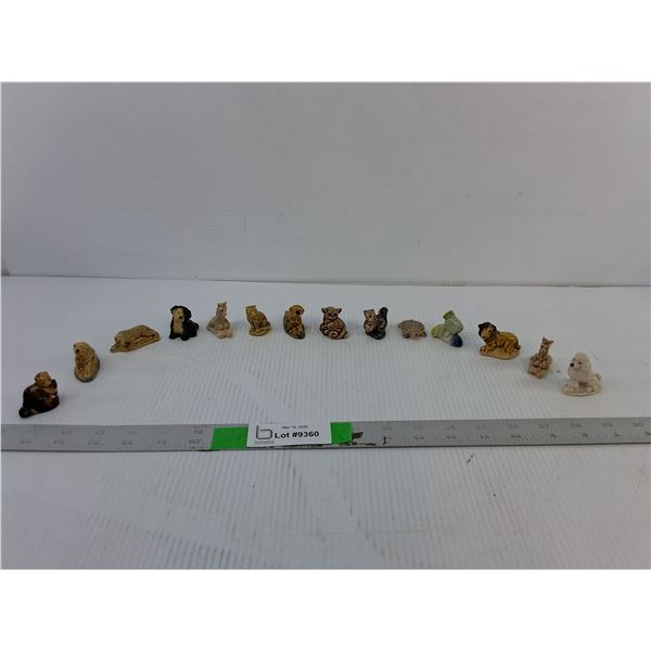 (14) Red Rose Wade Tea Animal Figurines 1.5"