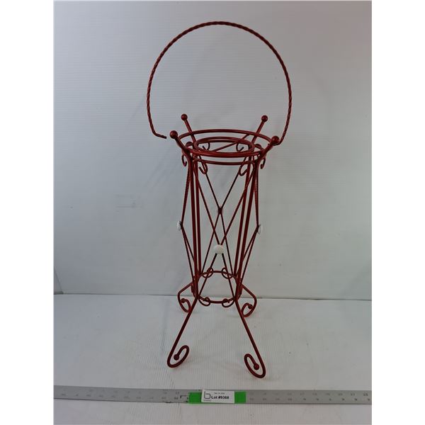 Metal Basket Plant Stand 26.5"- As Is, Cannot Ship