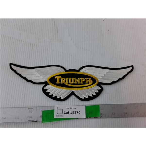 Triumph Motorcycle Patch 11.25"