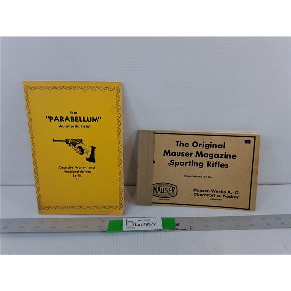 Parabellum Automatic Pistol & Mouser Magazine Sporting Rifles Manuals