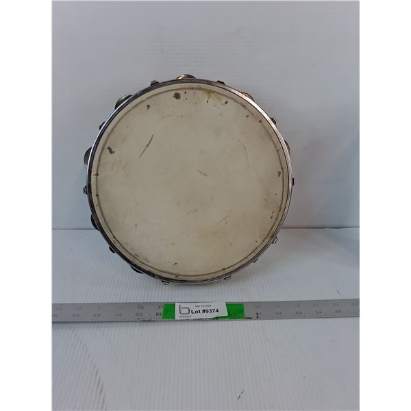 Vintage Wooden Tambourine 10.25"