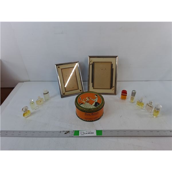 Photo Frames up to 8" x 6", Vintage Powder Tin & Perfumes- Lancome, Estee Lauder, Misc.- Cannot Ship