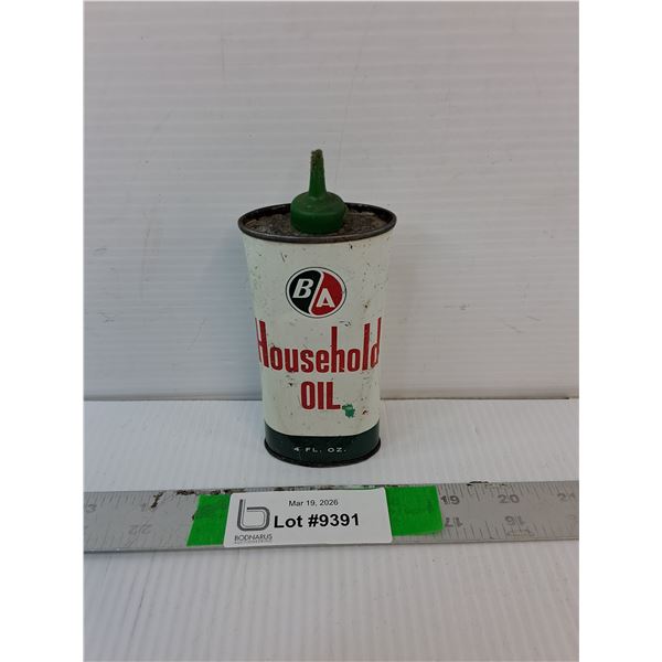 Vintage B/A Household Oil Dropper- Appears Empty