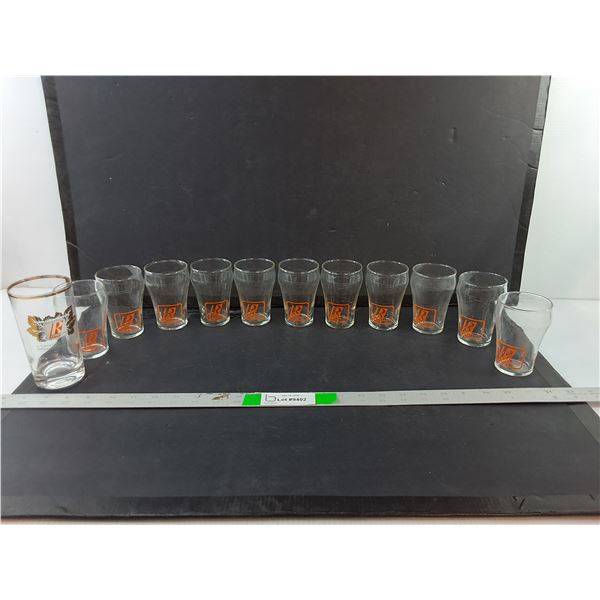 (12) Royalite Glasses Up to 5.25"
