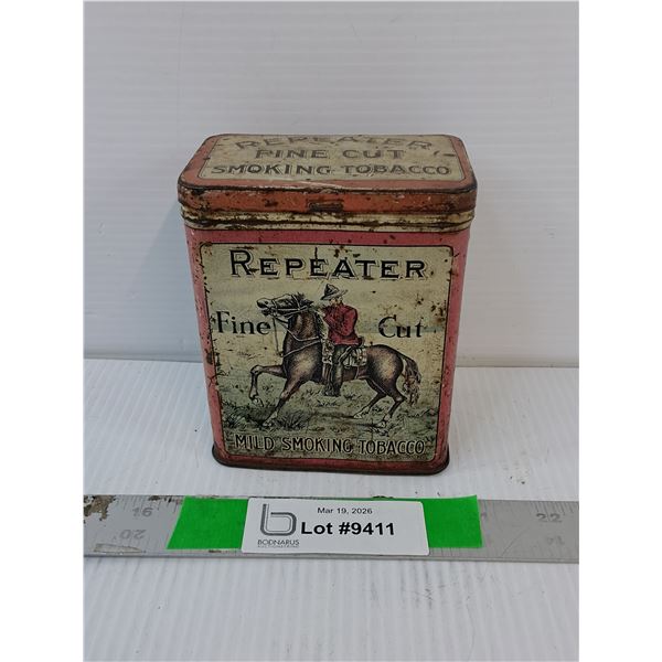Vintage Repeater Smoking Tobacco Tin