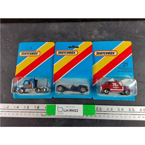 (3)  MatchBox Die Cast Toy Cars