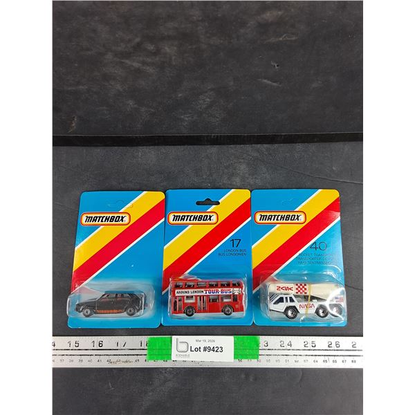(3)  MatchBox Die Cast Toy Cars
