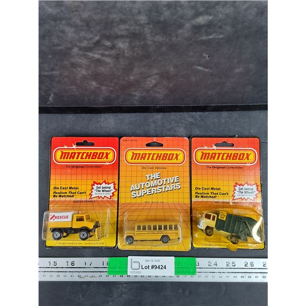 (3)  MatchBox Die Cast Toy Cars