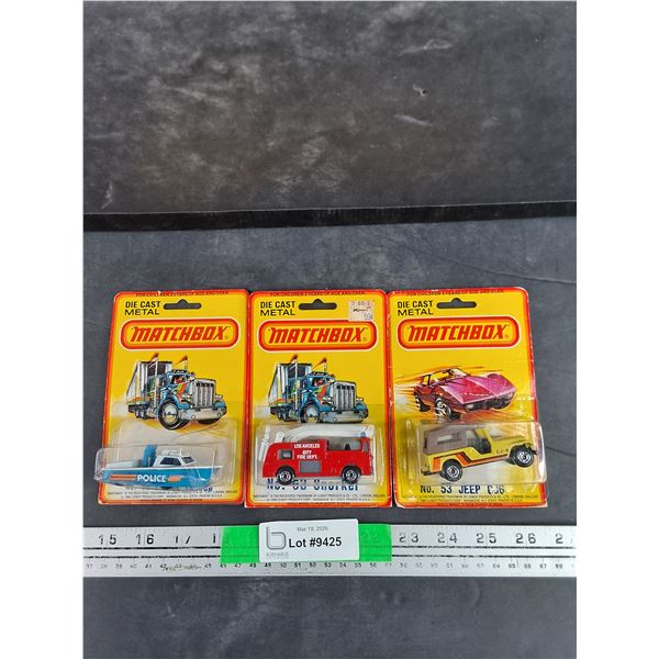 (3)  MatchBox Die Cast Toy Models