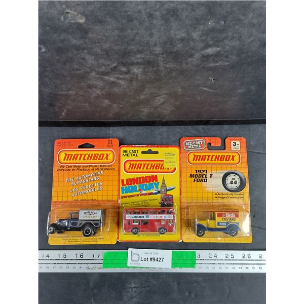 (3)  MatchBox Die Cast Toy Models