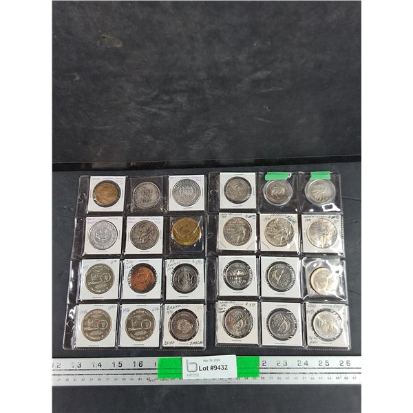 Assorted Vintage Canadian Tokens - Collectible