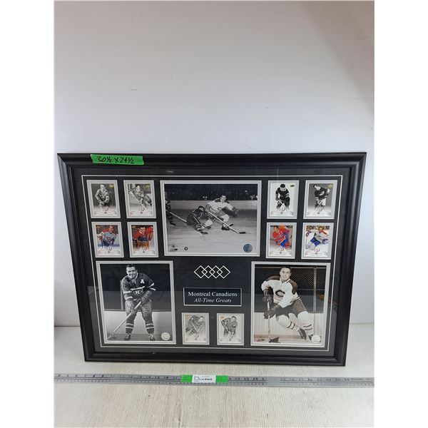 Framed Montreal Canadiens All Time Greats Wall Decor - PICK UP