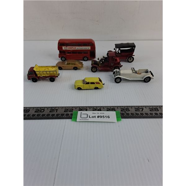 (7) Die-Cast Toy Vehicles