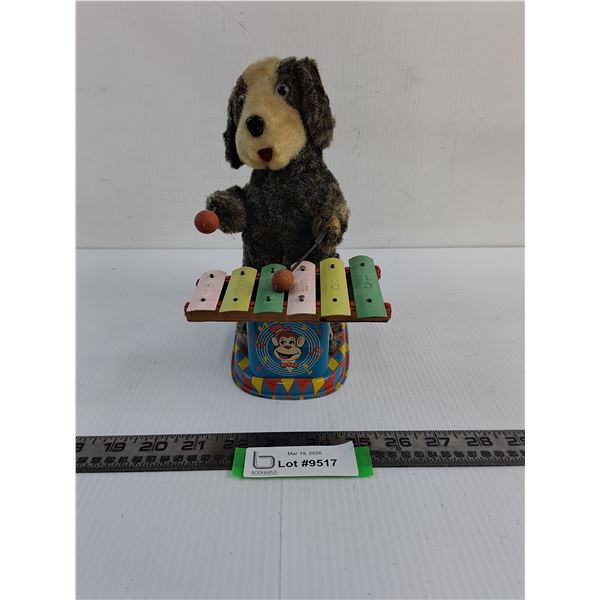Vintage Battery Powered "Xylophone Dog" - Untested, As is