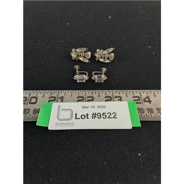 (2) Vintage Sets of Sherman Earrings