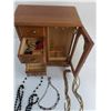Image 2 : Wooden "Musical" Jewelry Case w/Contents