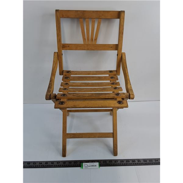 Vintage Wooden Folding Chair - PICK UP