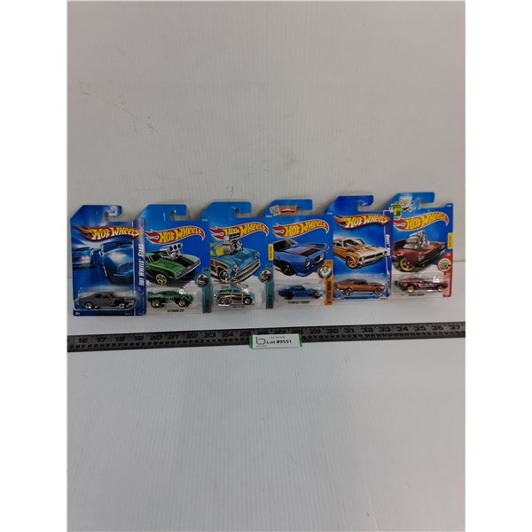 (6) NIB Hot Wheels Toy Vehicles